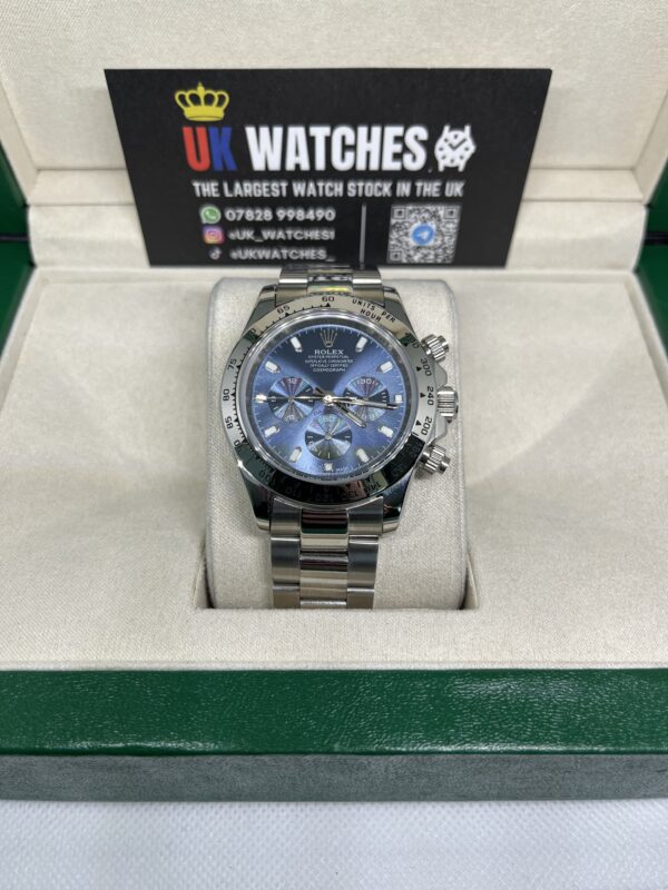 Rolex Daytona Blue Dial Stainless Steel 40mm (4)