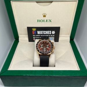 Rolex Daytona ‘Chocolate' Dial Oysterflex Rose Gold 40mm (1)