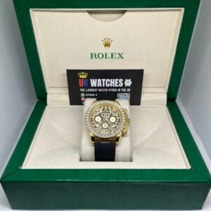 Rolex Daytona ‘Eye Of The Tiger' Diamond Pave Dial TBR Diamond Bezel Limited Edition Oysterflex Yellow Gold 40mm (1)