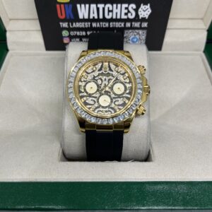 Rolex Daytona ‘Eye Of The Tiger' Diamond Pave Dial TBR Diamond Bezel Limited Edition Oysterflex Yellow Gold 40mm (4)