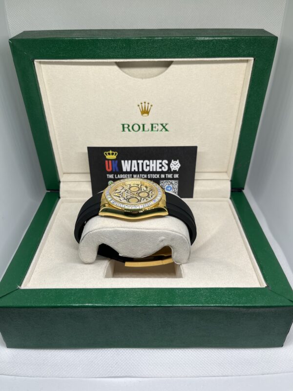 Rolex Daytona ‘Eye Of The Tiger' Diamond Pave Dial TBR Diamond Bezel Limited Edition Oysterflex Yellow Gold 40mm (5)