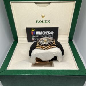 Rolex Daytona Grey And White Dial Oysterflex Rose Gold 40mm (6)