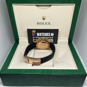 Rolex Daytona Grey And White Dial Oysterflex Rose Gold 40mm (7)