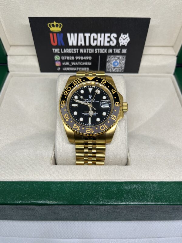 Rolex GMT-Master II Black Dial Full Yellow Gold 41mm (4)