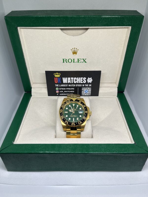 Rolex GMT-Master II Green Dial Full Yellow Gold 41mm (1)
