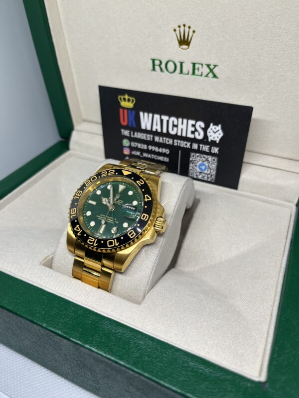 Rolex GMT-Master II Green Dial Full Yellow Gold 41mm (2)