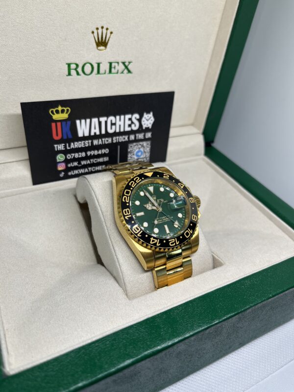 Rolex GMT-Master II Green Dial Full Yellow Gold 41mm (3)