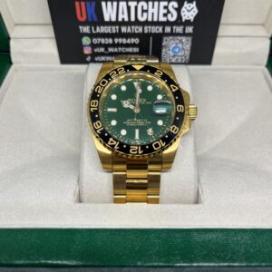 Rolex GMT-Master II Green Dial Full Yellow Gold 41mm (4)