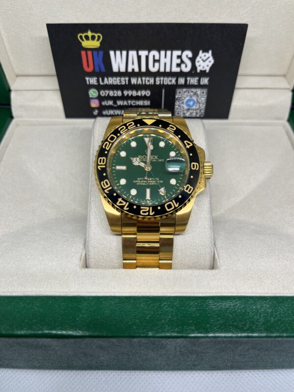 Rolex GMT-Master II Green Dial Full Yellow Gold 41mm (4)