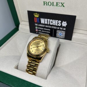 Rolex Lady Datejust ‘Champagne' Diamond Dial Full Yellow Gold Presidental 31mm (2)