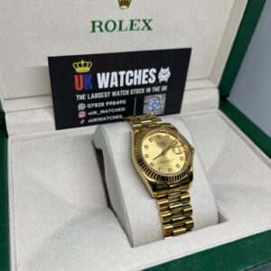 Rolex Lady Datejust ‘Champagne' Diamond Dial Full Yellow Gold Presidental 31mm (3)