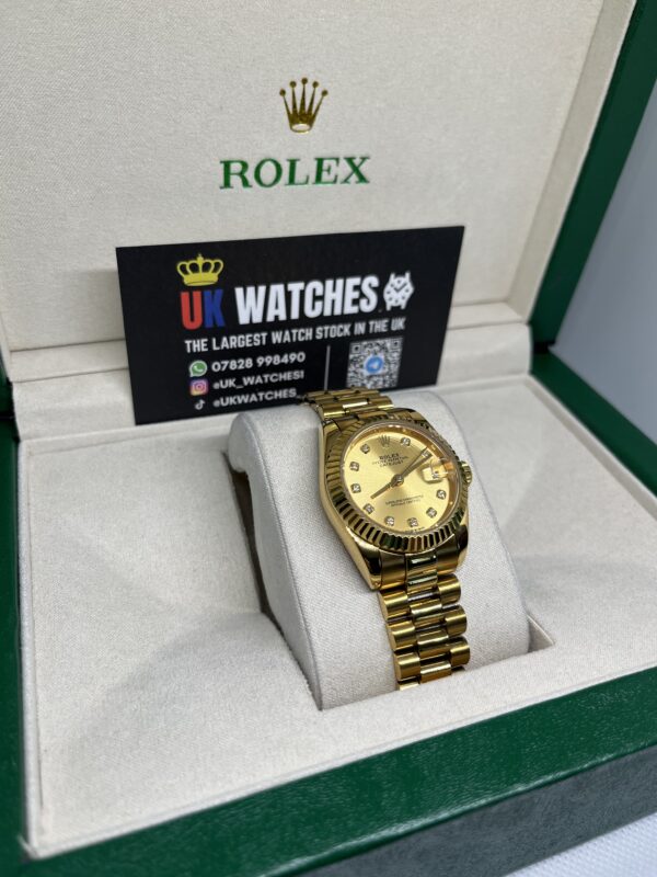 Rolex Lady Datejust ‘Champagne' Diamond Dial Full Yellow Gold Presidental 31mm (3)