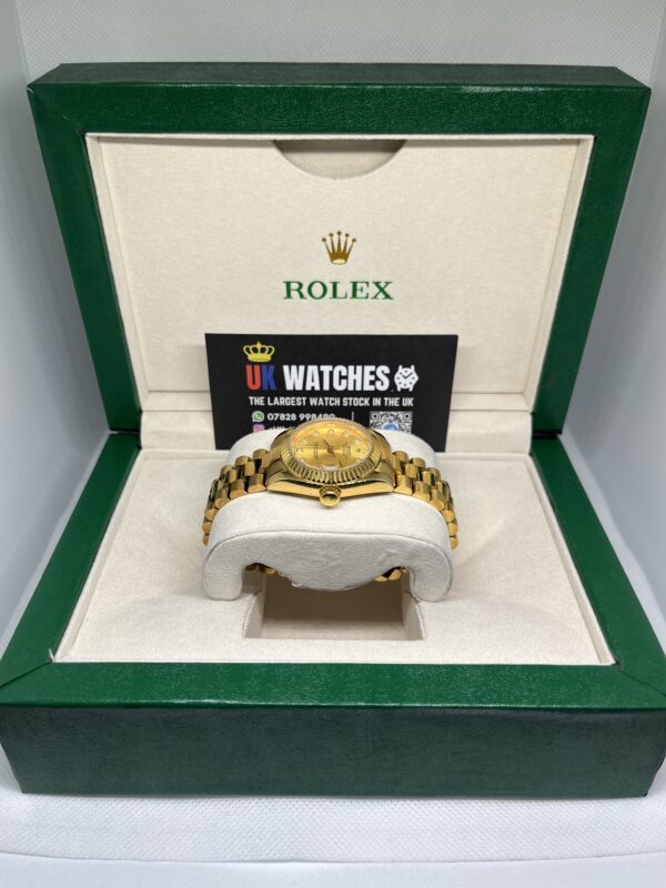 Rolex Lady Datejust ‘Champagne' Diamond Dial Full Yellow Gold Presidental 31mm (6)