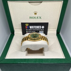Rolex Lady Datejust Green Diamond Dial Full Yellow Gold Presidental 31mm (5)