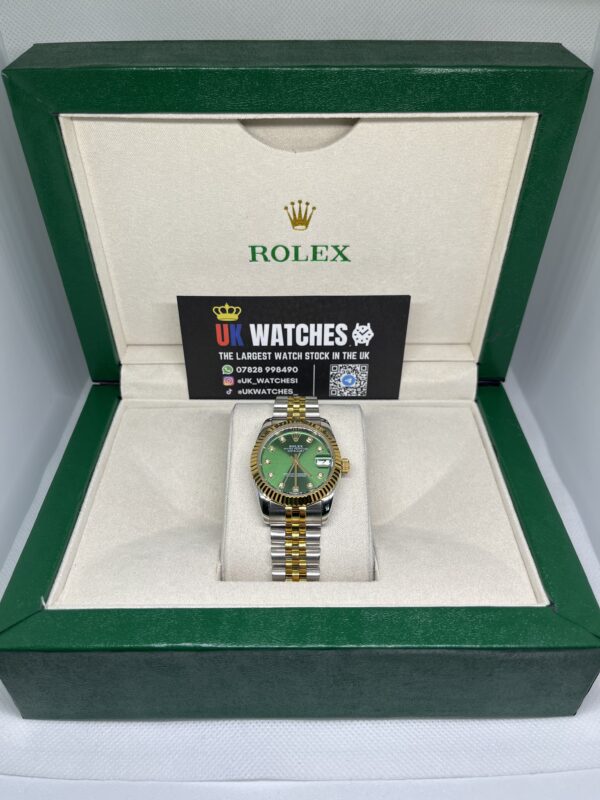Rolex Lady Datejust Green Diamond Dial Yellow Gold Bi-Metal 31mm (1)