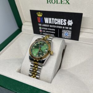 Rolex Lady Datejust Green Diamond Dial Yellow Gold Bi-Metal 31mm (2)