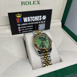 Rolex Lady Datejust Green Diamond Dial Yellow Gold Bi-Metal 31mm (3)
