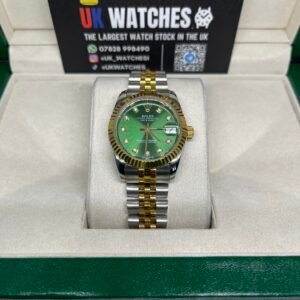 Rolex Lady Datejust Green Diamond Dial Yellow Gold Bi-Metal 31mm (4)