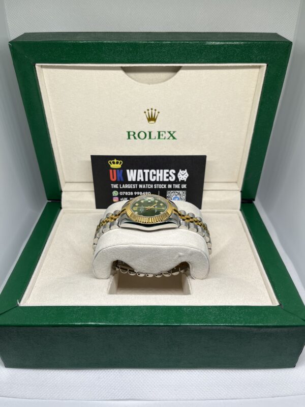Rolex Lady Datejust Green Diamond Dial Yellow Gold Bi-Metal 31mm (5)