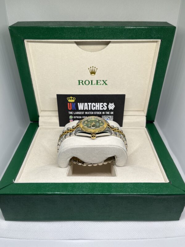 Rolex Lady Datejust Green Diamond Dial Yellow Gold Bi-Metal 31mm (6)