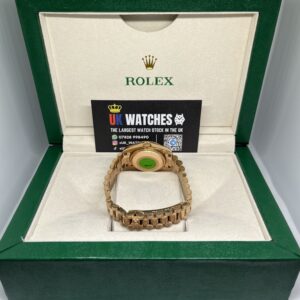 Rolex Lady Datejust Purple Roman Numeral Dial Full Rose Gold Presidental 31mm (7)
