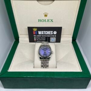 Rolex Lady Datejust Purple Roman Numeral Dial Stainless Steel 31mm (1)