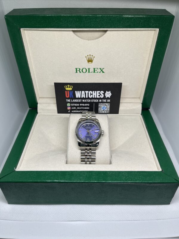 Rolex Lady Datejust Purple Roman Numeral Dial Stainless Steel 31mm (1)