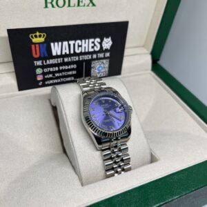 Rolex Lady Datejust Purple Roman Numeral Dial Stainless Steel 31mm (3)