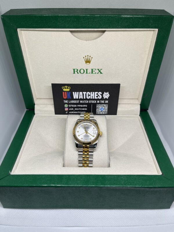 Rolex Lady Datejust White Diamond Dial Yellow Gold Bi-Metal 31mm (1)