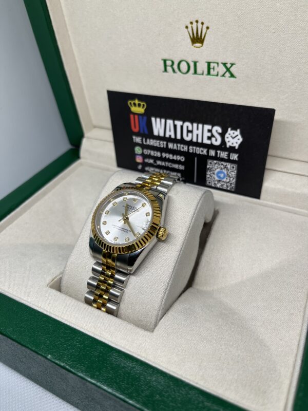 Rolex Lady Datejust White Diamond Dial Yellow Gold Bi-Metal 31mm (2)