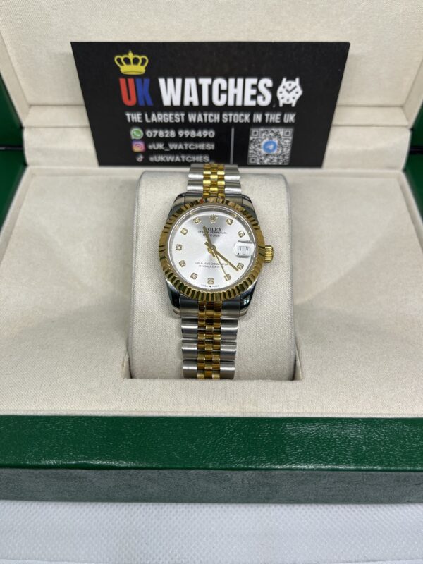 Rolex Lady Datejust White Diamond Dial Yellow Gold Bi-Metal 31mm (4)