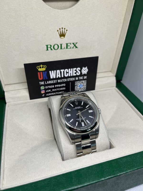 Rolex Oyster Perpetual Black Dial Stainless Steel 41mm (3)