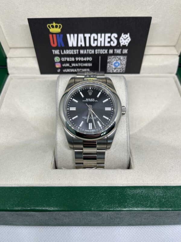 Rolex Oyster Perpetual Black Dial Stainless Steel 41mm (4)