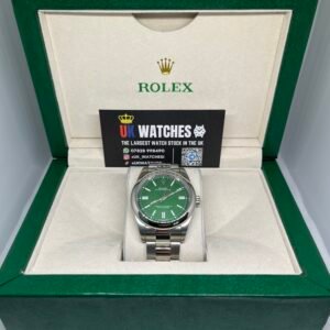 Rolex Oyster Perpetual Green Dial Stainless Steel 41mm (1)