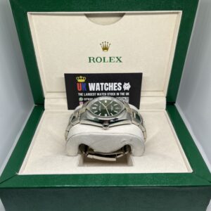 Rolex Oyster Perpetual Green Dial Stainless Steel 41mm (6)