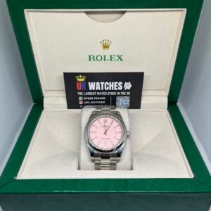 Rolex Oyster Perpetual Pink Dial Stainless Steel 41mm (1)