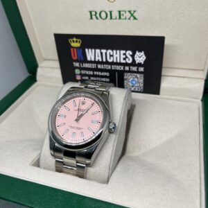 Rolex Oyster Perpetual Pink Dial Stainless Steel 41mm (2)