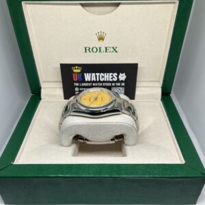 Rolex Oyster Perpetual Yellow Dial Stainless Steel 41mm (5)