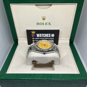 Rolex Oyster Perpetual Yellow Dial Stainless Steel 41mm (6)