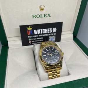 Rolex Sky-Dweller Black Dial Full Yellow Gold 42mm (3)