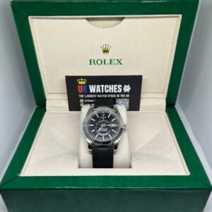 Rolex Sky-Dweller Black Dial Oysterflex Stainless Steel 42mm (1)