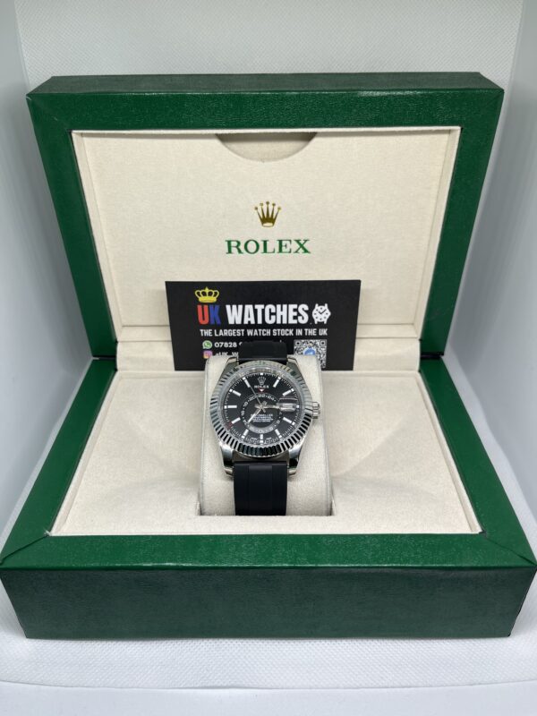 Rolex Sky-Dweller Black Dial Oysterflex Stainless Steel 42mm (1)