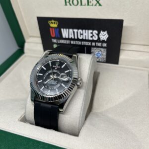 Rolex Sky-Dweller Black Dial Oysterflex Stainless Steel 42mm (2)