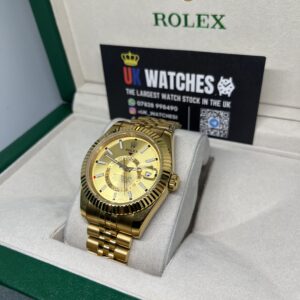 Rolex Sky-Dweller ‘Champagne' Dial Full Yellow Gold 42mm (2)