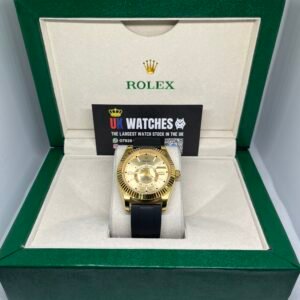 Rolex Sky-Dweller ‘Champagne' Dial Oysterflex Yellow Gold 42mm (1)
