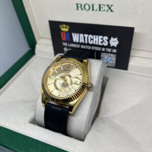 Rolex Sky-Dweller ‘Champagne' Dial Oysterflex Yellow Gold 42mm (2)