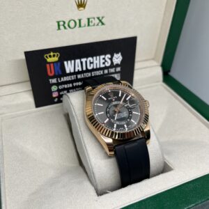 Rolex Sky-Dweller ‘Charcoal' Dial Oysterflex Rose Gold 42mm (3)