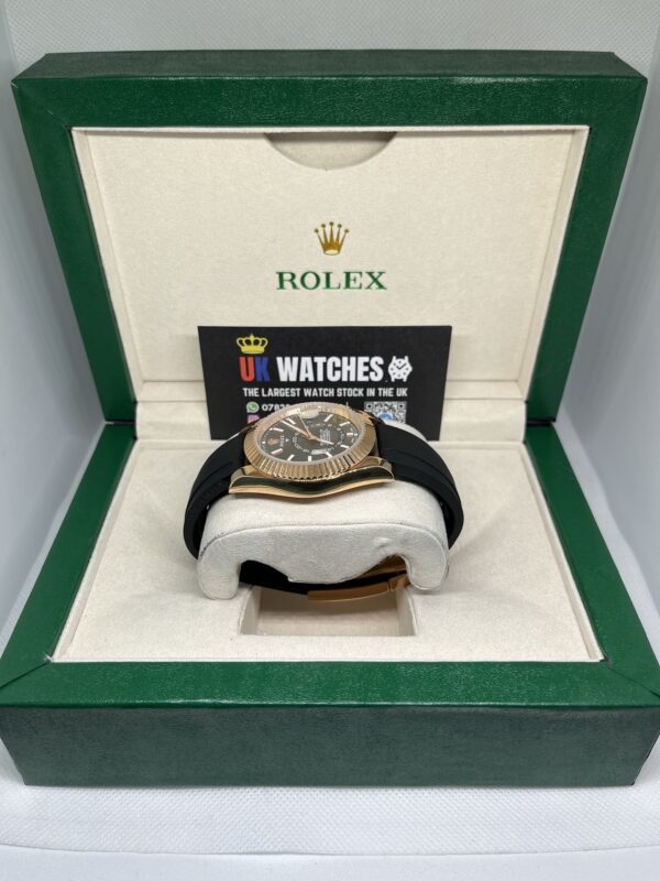 Rolex Sky-Dweller ‘Charcoal' Dial Oysterflex Rose Gold 42mm (5)