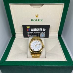 Rolex Sky-Dweller White Dial Full Yellow Gold 42mm (1)