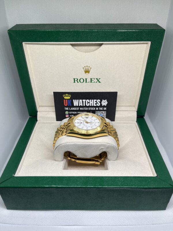 Rolex Sky-Dweller White Dial Full Yellow Gold 42mm (5)